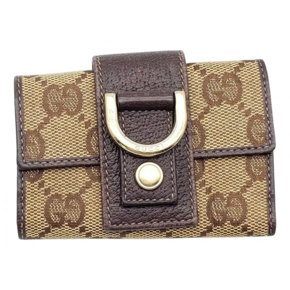 Gucci Canvas Leather Key Case 107-081825